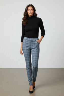 Tommy Hilfiger Women's Glen Plaid Skinny Ankle Dress Pants, Size 14